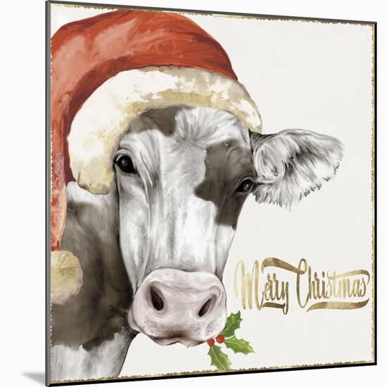 Christmas Cow-PI Studio-Mounted Art Print