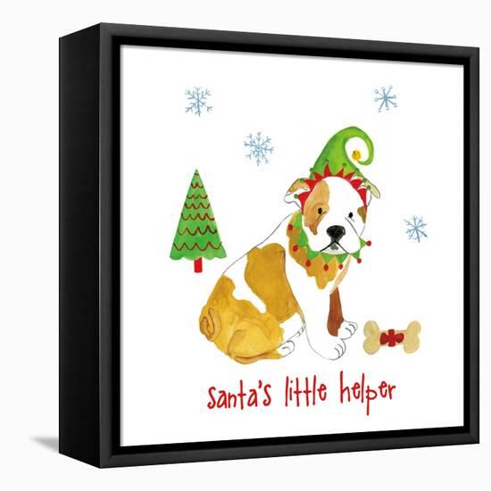 Christmas Critters I-Farida Zaman-Framed Stretched Canvas