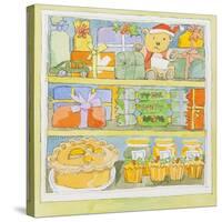 Christmas cupboard interior-Jennifer Abbott-Stretched Canvas