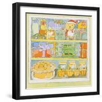 Christmas cupboard interior-Jennifer Abbott-Framed Giclee Print