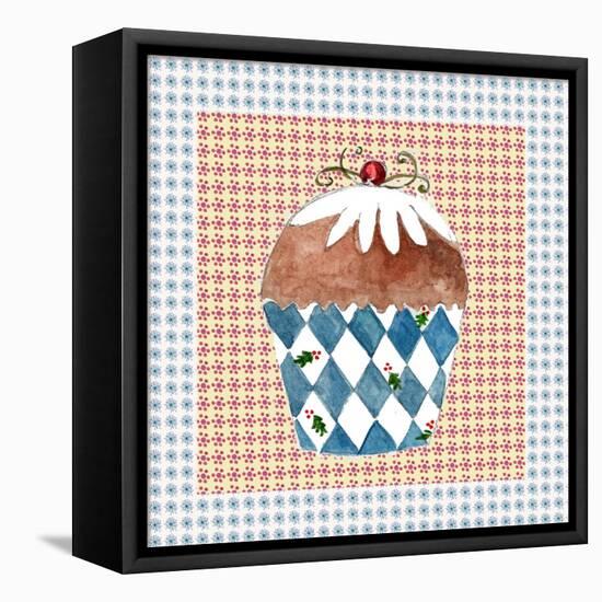 Christmas Cupcake-Effie Zafiropoulou-Framed Stretched Canvas