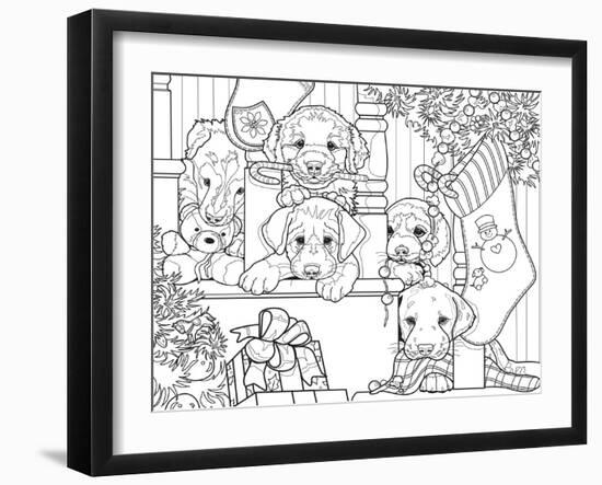 Christmas Cuties 13-Jenny Newland-Framed Giclee Print