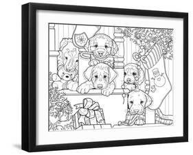 Christmas Cuties 13-Jenny Newland-Framed Giclee Print