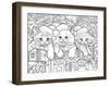 Christmas Cuties 15-Jenny Newland-Framed Giclee Print