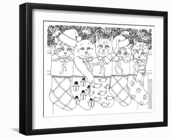 Christmas Cuties 22-William Vanderdasson-Framed Giclee Print