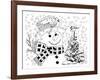 Christmas Cuties 28-William Vanderdasson-Framed Giclee Print