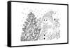 Christmas Cuties 29-William Vanderdasson-Framed Stretched Canvas