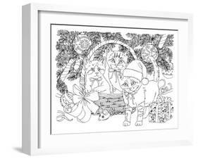 Christmas Cuties 34-William Vanderdasson-Framed Giclee Print