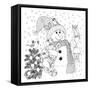 Christmas Cuties 35-William Vanderdasson-Framed Stretched Canvas