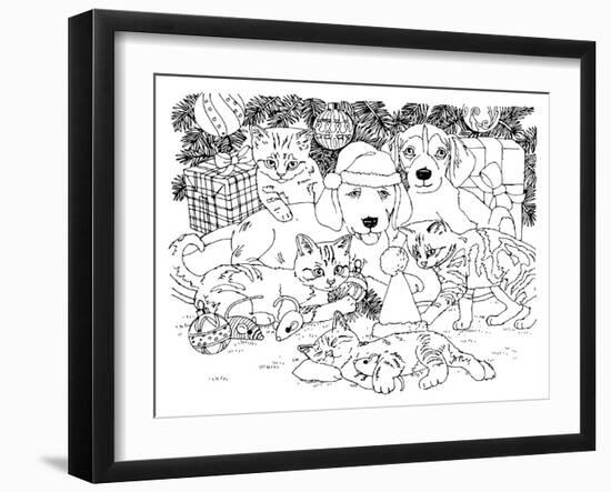 Christmas Cuties 36-William Vanderdasson-Framed Giclee Print