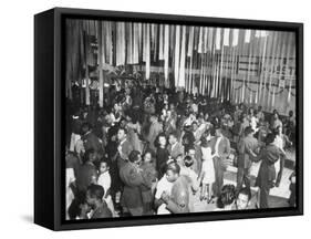 Christmas Dance at the African American Service Club #3-null-Framed Stretched Canvas