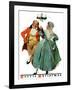 "Christmas Dance" or "Merrie Christmas", December 8,1928-Norman Rockwell-Framed Giclee Print