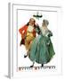 "Christmas Dance" or "Merrie Christmas", December 8,1928-Norman Rockwell-Framed Giclee Print