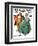 "Christmas Dance" or "Merrie Christmas" Saturday Evening Post Cover, December 8,1928-Norman Rockwell-Framed Premium Giclee Print