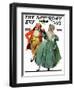 "Christmas Dance" or "Merrie Christmas" Saturday Evening Post Cover, December 8,1928-Norman Rockwell-Framed Premium Giclee Print