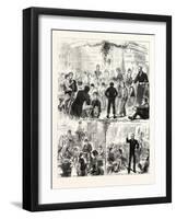 Christmas Day at the Golden Lane Mission: Clothing and Feeding the Ragged Children, 1876-null-Framed Giclee Print