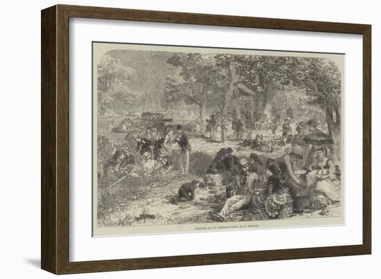 Christmas Day in Australia-Nicholas Chevalier-Framed Giclee Print