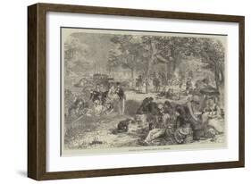 Christmas Day in Australia-Nicholas Chevalier-Framed Giclee Print