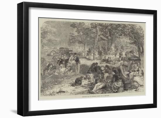 Christmas Day in Australia-Nicholas Chevalier-Framed Giclee Print