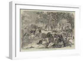 Christmas Day in Australia-Nicholas Chevalier-Framed Giclee Print