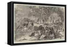 Christmas Day in Australia-Nicholas Chevalier-Framed Stretched Canvas