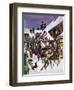 Christmas Day in the 18th Century-Peter Jackson-Framed Premium Giclee Print