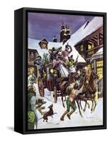 Christmas Day in the 18th Century-Peter Jackson-Framed Stretched Canvas