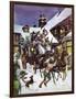 Christmas Day in the 18th Century-Peter Jackson-Framed Giclee Print