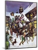Christmas Day in the 18th Century-Peter Jackson-Mounted Giclee Print