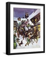 Christmas Day in the 18th Century-Peter Jackson-Framed Giclee Print