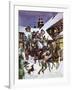 Christmas Day in the 18th Century-Peter Jackson-Framed Giclee Print