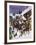 Christmas Day in the 18th Century-Peter Jackson-Framed Giclee Print