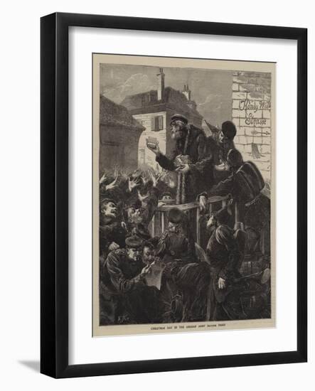 Christmas Day in the German Army before Paris-Edward John Gregory-Framed Giclee Print