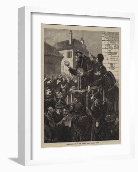 Christmas Day in the German Army before Paris-Edward John Gregory-Framed Giclee Print