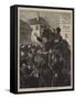 Christmas Day in the German Army before Paris-Edward John Gregory-Framed Stretched Canvas