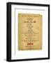 Christmas Day Menu, 2nd Battalion the King's Regiment, Iraq, 1926-null-Framed Giclee Print