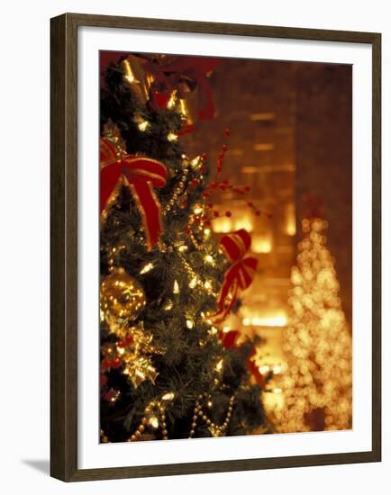 Christmas Decor at Trump Tower, New York, New York, USA-Michele Westmorland-Framed Premium Photographic Print