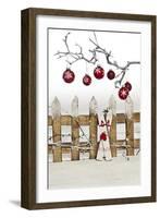 Christmas Decoration and Decoration Fence-Andrea Haase-Framed Photographic Print