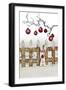 Christmas Decoration and Decoration Fence-Andrea Haase-Framed Photographic Print