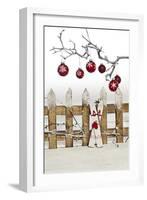 Christmas Decoration and Decoration Fence-Andrea Haase-Framed Photographic Print