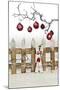 Christmas Decoration and Decoration Fence-Andrea Haase-Mounted Photographic Print