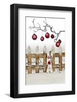 Christmas Decoration and Decoration Fence-Andrea Haase-Framed Photographic Print