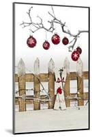 Christmas Decoration and Decoration Fence-Andrea Haase-Mounted Photographic Print