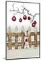 Christmas Decoration and Decoration Fence-Andrea Haase-Mounted Photographic Print