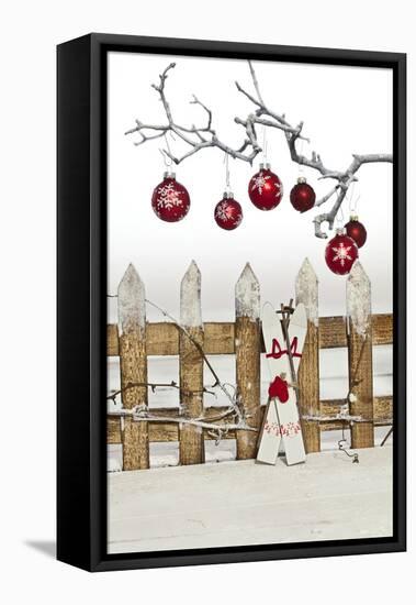 Christmas Decoration and Decoration Fence-Andrea Haase-Framed Stretched Canvas