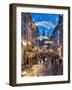 Christmas decoration on the main street in Heidelberg, Baden-Württemberg, Germany-Jan Christopher Becke-Framed Photographic Print