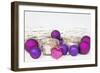 Christmas Decoration Purple Pink Ones-Andrea Haase-Framed Photographic Print