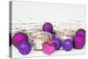 Christmas Decoration Purple Pink Ones-Andrea Haase-Stretched Canvas