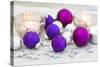 Christmas Decoration Purple Pink Ones-Andrea Haase-Stretched Canvas