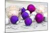 Christmas Decoration Purple Pink Ones-Andrea Haase-Mounted Photographic Print